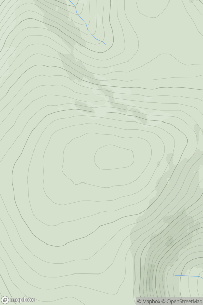 Thumbnail image for Black Hill [Braemar to Montrose] [NO458752] showing contour plot for surrounding peak